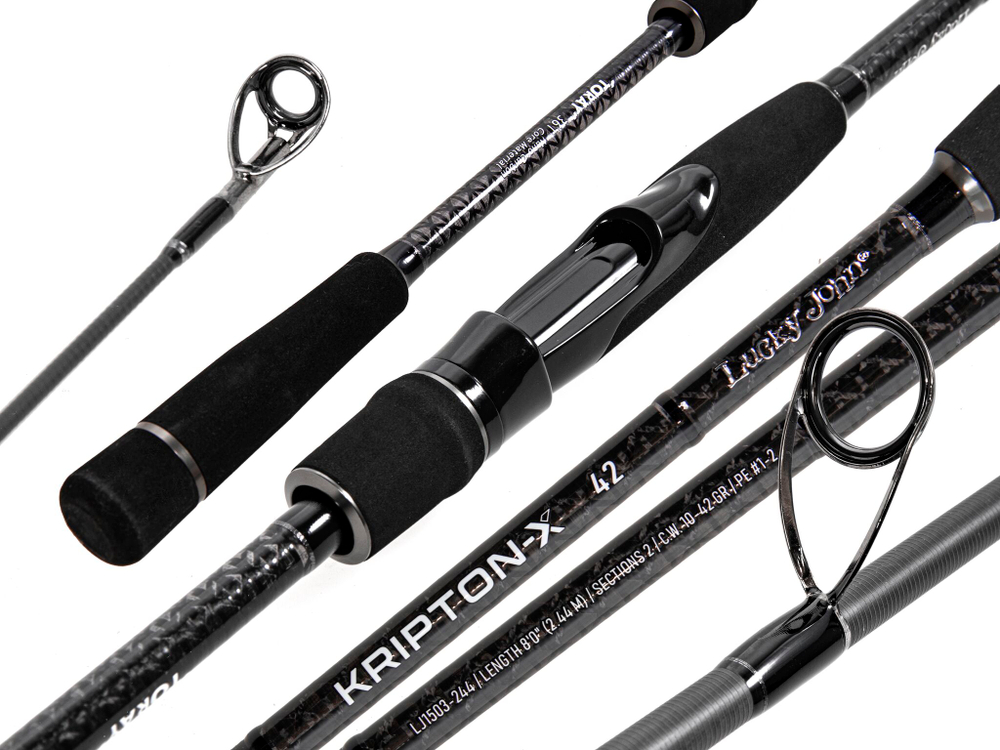 Спиннинг Lucky John Kripton-X 42 8`0" / 244 см, 10-42 г
