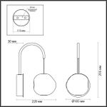 Настенный светодиодный светильник Odeon Light JEMSTONE 5084/5WL