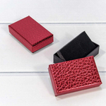Коробка Ювелирная 8х5х2.5 см Набор 2 шт "Кожа крокодила" (Красный)