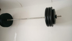 Разборная штанга 129кг с прямым грифом