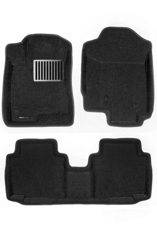 Коврики салона для HAVAL H6 (2017-) Euromat 3D Lux черные. Арт. EM3D-001405
