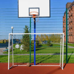 Ворота для мини-футбола, гандбола (без сетки) стальной профиль 80х80 мм ZAVODSPORTA