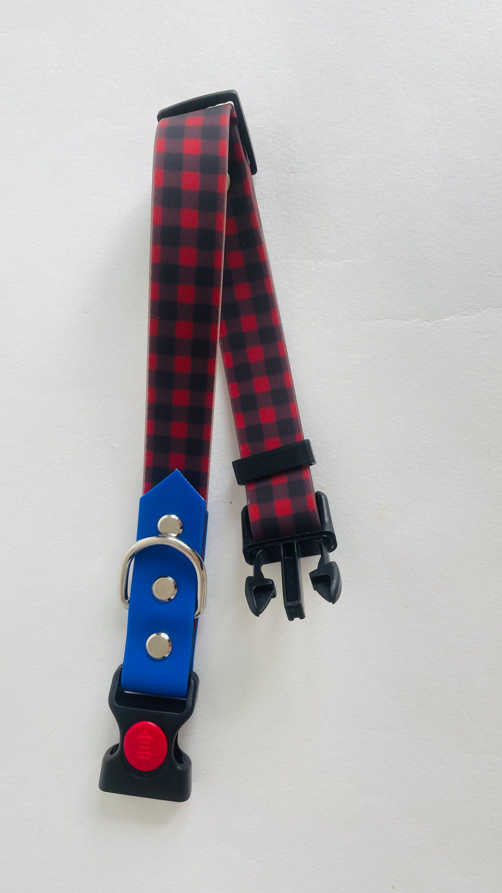 Ошейник для собак из биотана , 25 мм , 35-55 см . Клетка и салатовый