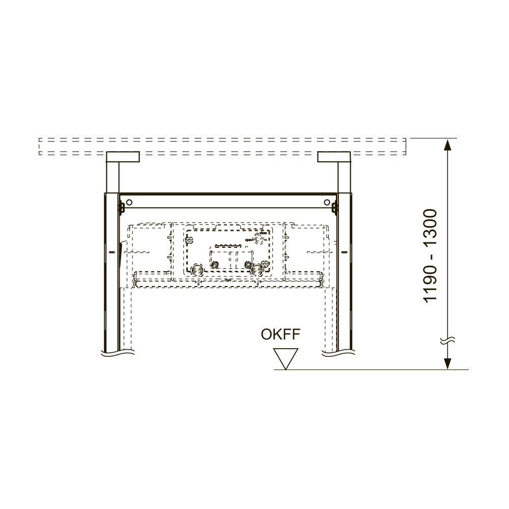 Телескопическое крепление TECEprofil для модулей