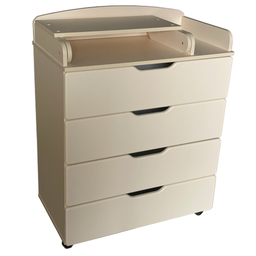 Комод ULYANA 8 (COMFORT) 800/4 МДФ (4 ящика, 80см/слоновая кость)