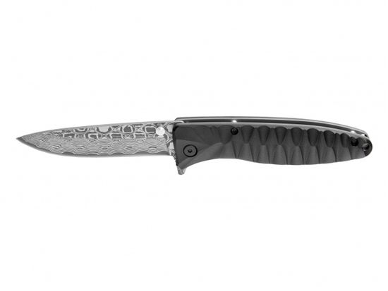 Складной нож Firebird F620 черный (травление) c клинком из стали 440C, рукоять Нейлон