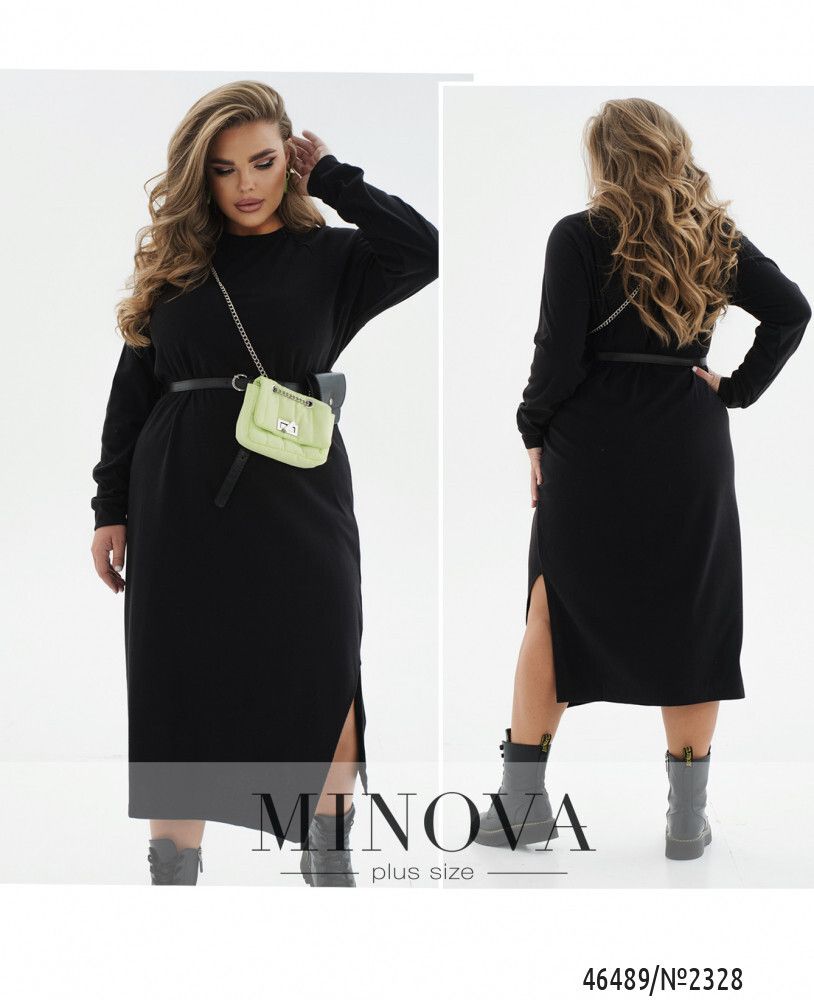 Платье 2328-черный Minova