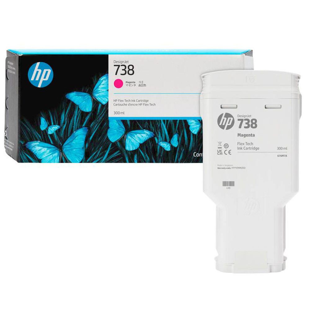 Картридж HP 738 для HP DesignJet T850, T950 300ml Magenta