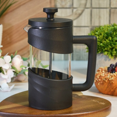 Френч-пресс 0,35л "La Caffetteria" в пластиковом корпусе, цвет черный