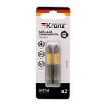 Бита для шуруповерта ударная PH 2x50 для шуруповерта (2 шт/уп) KRANZ