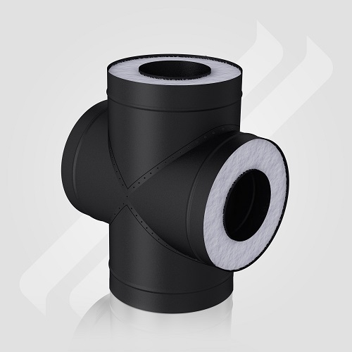 Сэндвич-четверник 115/215 мм. с заглушкой и ручкой