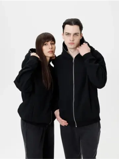 Зип Худи PARABOLA оверсайз для мужчин и женщин