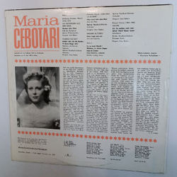 Винтажная виниловая пластинка Maria Cebotari Maria Cebotari, Sopran (GDR 1970)