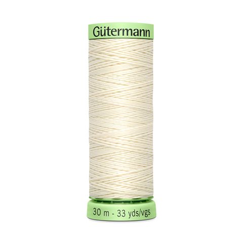Нить Top Stitch 30/30 м для декоративной отстрочки, Gutermann, 001 молочный