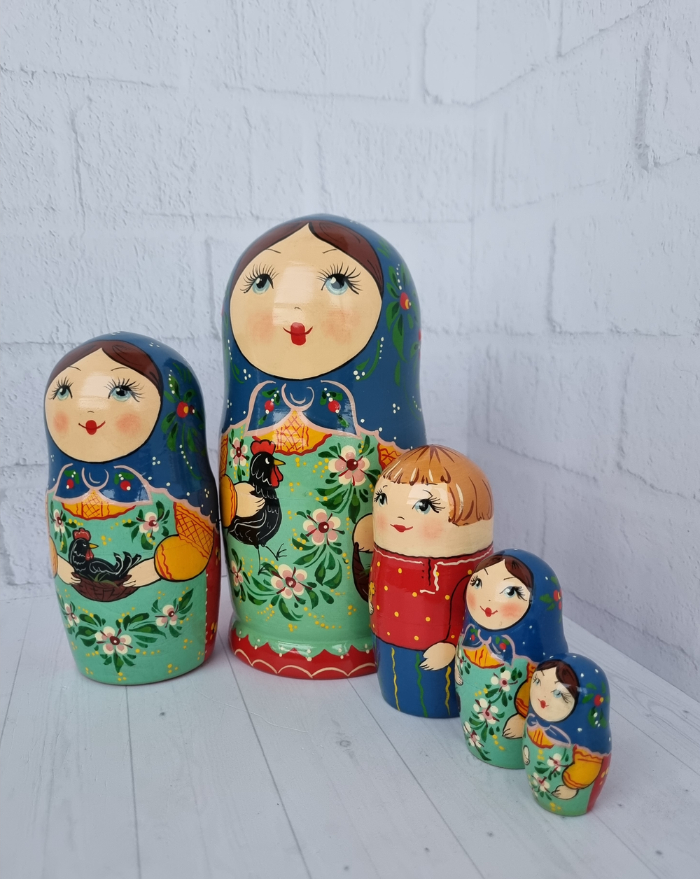 Матрешка "с курочкой" традиция 5мест