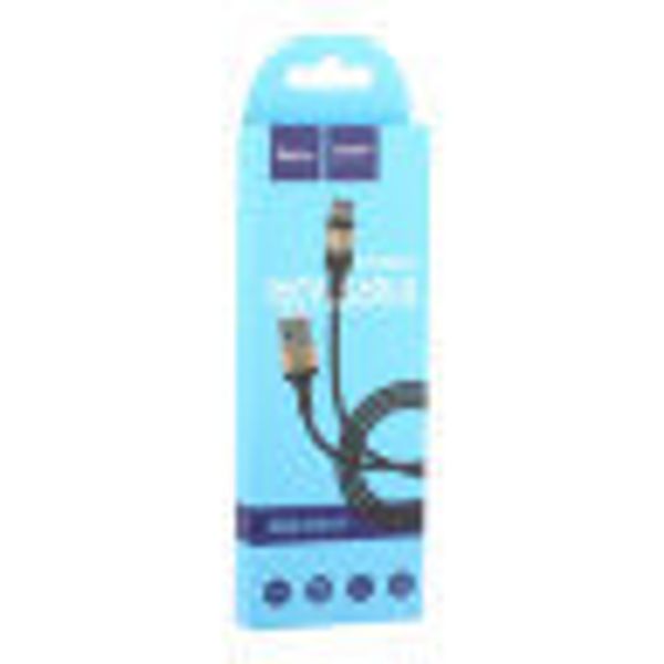 USB дата-кабель Hoco X26 Xpress charging data cable Type-C (1.0 м) Black & Gold