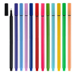 Ручка линер, Basir, цветные чернила, цветной корпус в цвет чернил, набор 24 шт