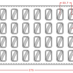 214 | Форма для шоколадных изделий (275*175мм)