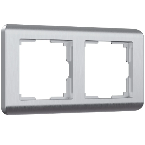 Рамка на 2 поста Stream (серебряный) W0022106