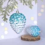 Ёлочные игрушки VERSAILLES «Персея» 11 см (набор 2 шт), Голубой