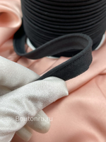 Кант декоративный хлопковый 12 мм черный