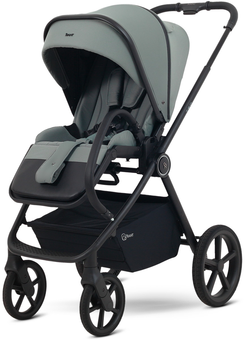 Детская коляска Rant Teo Soft 3 в 1 с автокреслом Miro Black Olive