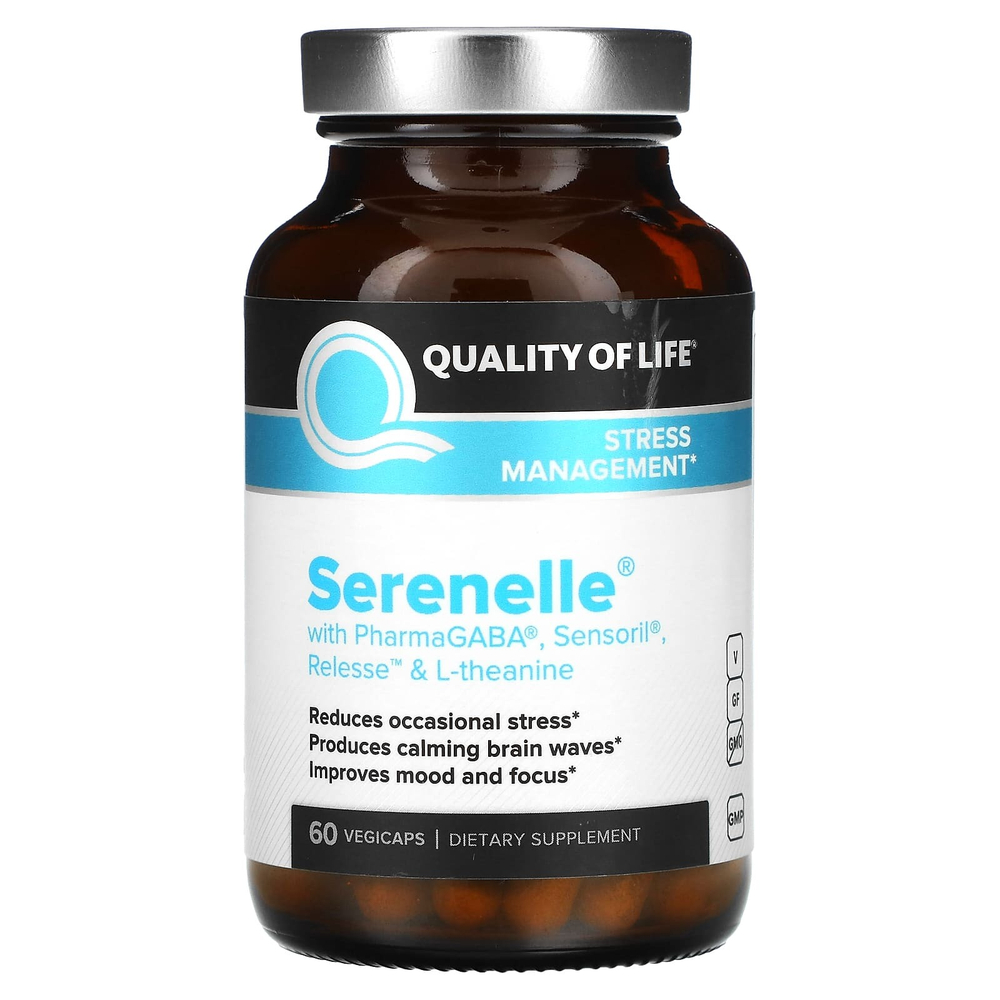 Quality of Life, Serenelle, управление стрессом, 60 вегетарианских капсул