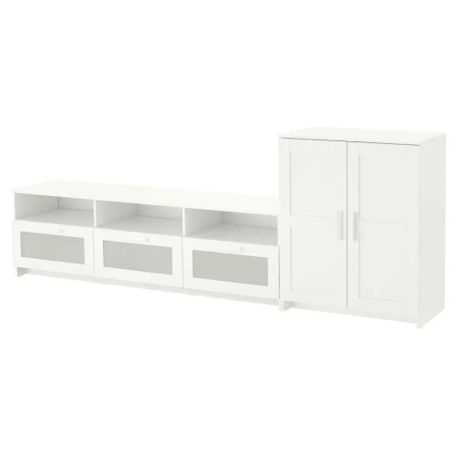 Тумба под ТВ - IKEA BRIMNES, 258х41х95 см, белый, БРИМНЭС/БРИМНЕС ИКЕА