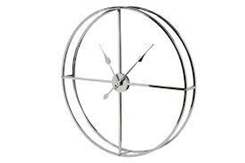 79MAL-5316-76NI Часы настенные цвет хром d76см
