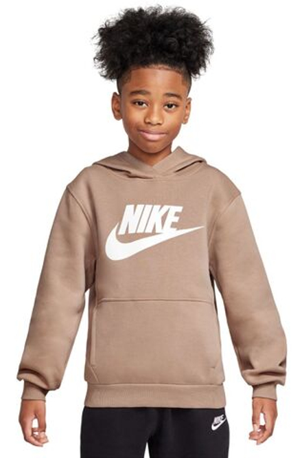 Детская теннисная толстовка Nike Kids Sportswear Club Fleece - hemp/white