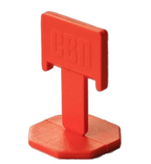 Зажим 1,4мм 100шт СВП Флажок оранж.