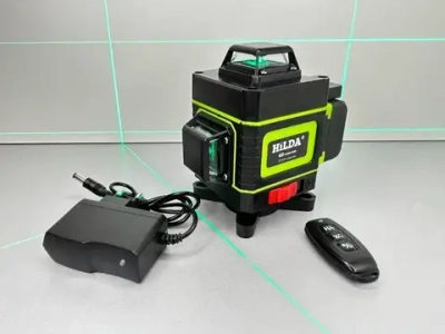 Лазерный уровень/нивелир HilDA 4D 16 Линий, single Хилда, Зеленый луч