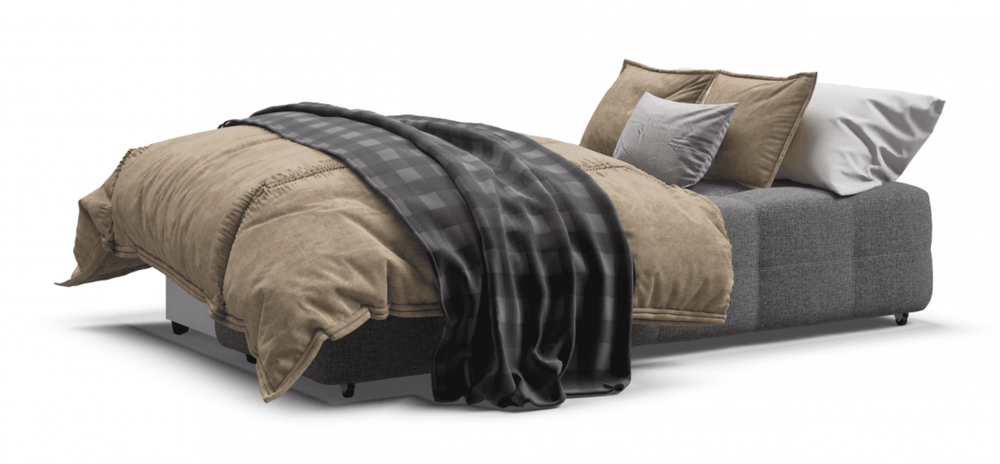 Диван Денди Мини Рогожка Мальмо серый