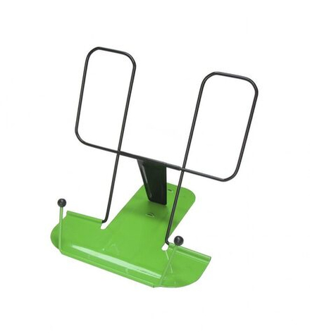 Подставка для книг, полностью металл, зеленая