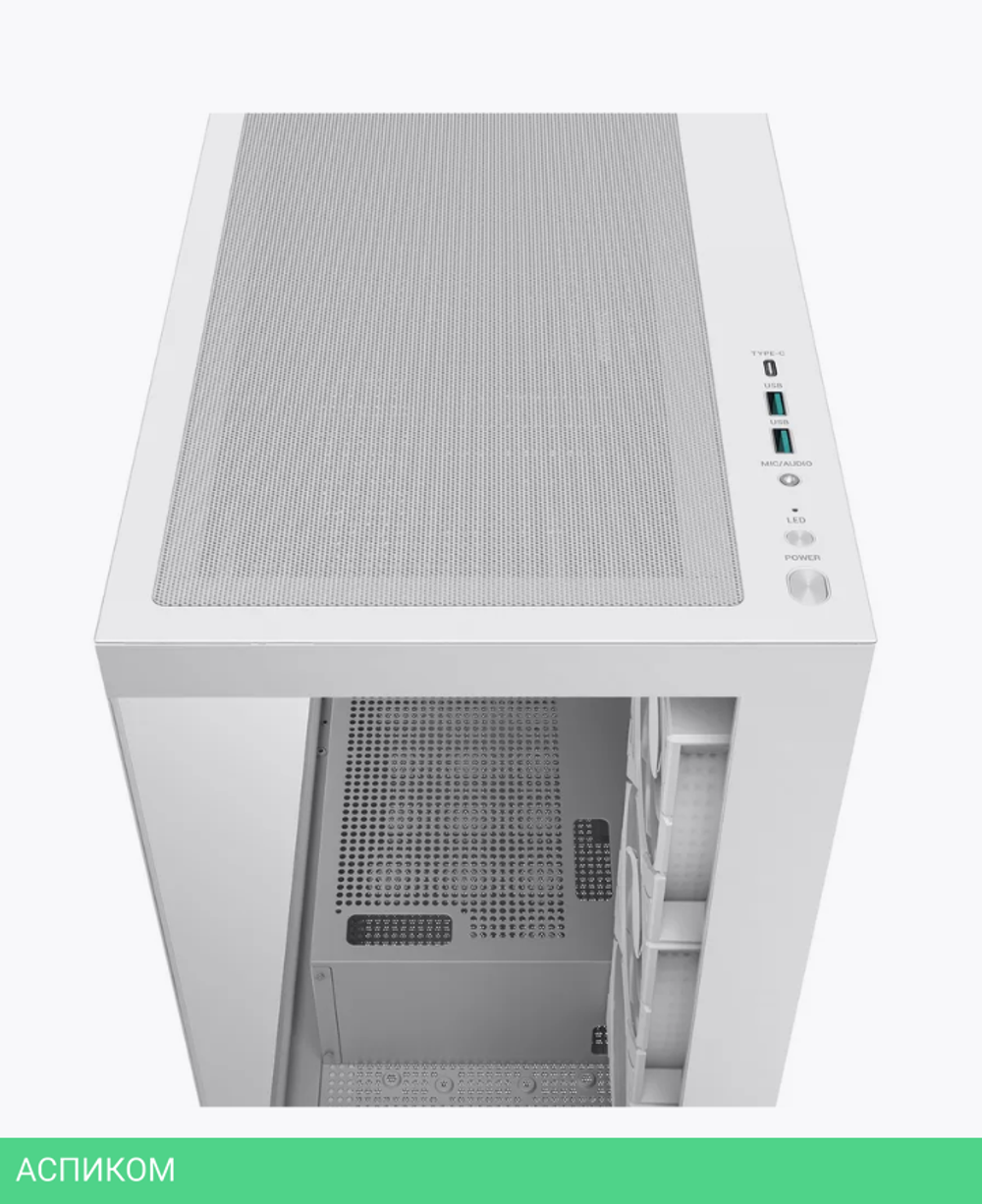 Корпус DeepCool CG580 4F WH без БП (R-CG580-WHADA4-G-1)