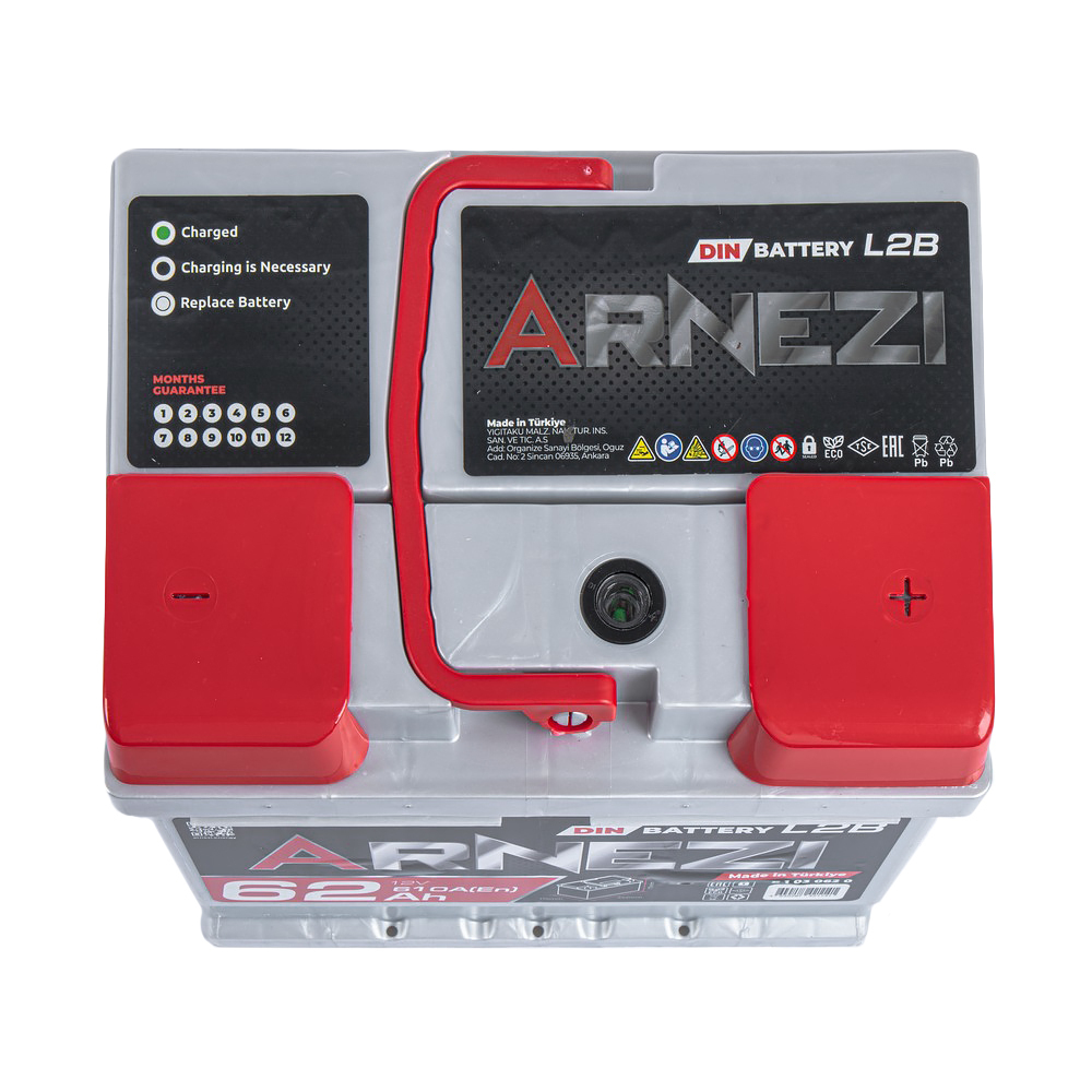 Аккумулятор ARNEZI DIN SMF 62 А/ч обратный R+ 242x175x175 L2B EN 610 А