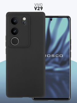 Чехол ROSCO для Vivo V29 5G (арт.VV-V29-COLOURFUL-BLACK )