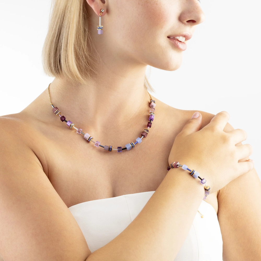 Серьги Coeur de Lion Purple-Blue 3030/21-0807