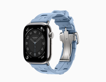 Apple Watch Hermès Series 11 46 mm Kilim Single Tour голубой