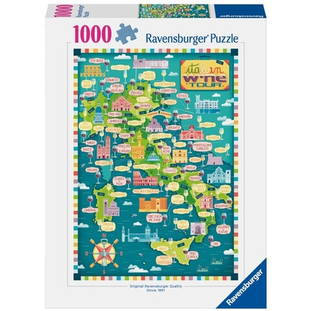 Ravensburger - Пазлы Карта итальянских вин 1000 элементов. 012382