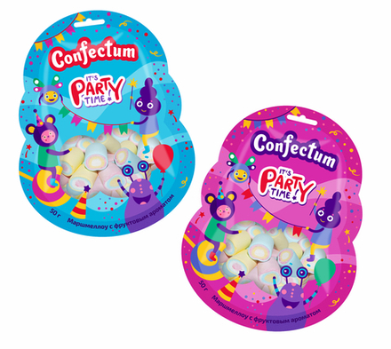 Маршмеллоу "Confectum Party" с фруктовым вкусом, 50гр х 20шт