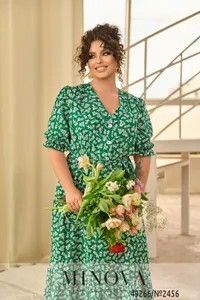 Платье 2456-зеленый Minova