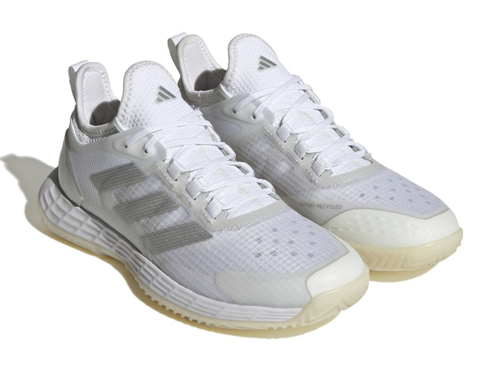 Женские Кроссовки теннисные Adidas Adizero Ubersonic 4.1 W - footwear white/silver metallic/grey one