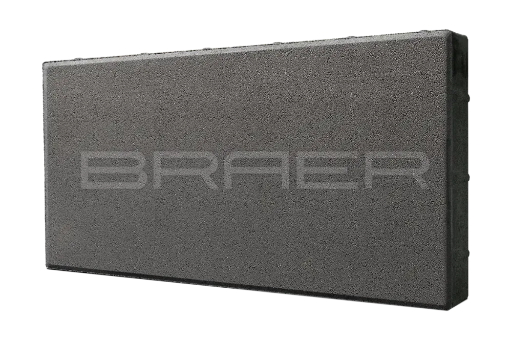Тротуарная плитка Braer Сити 600 x 300, Серый, 80 мм