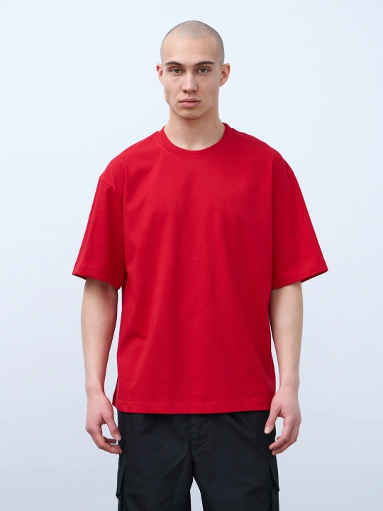 Футболка оверсайз (красный) 230 г