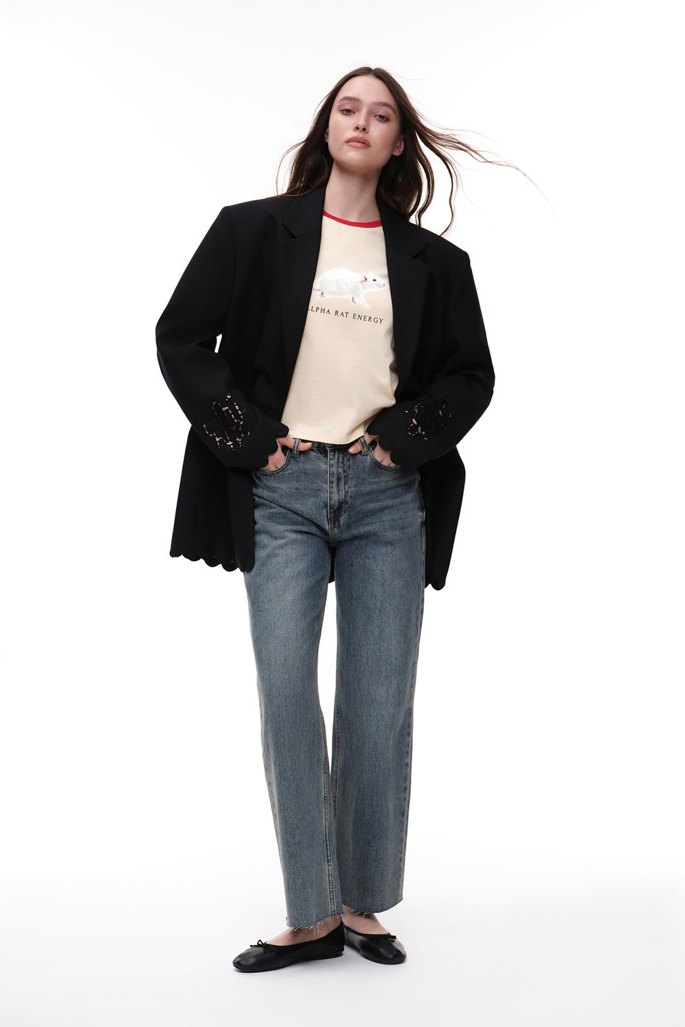 Футболка (Alpha Rat Energy), сливочная