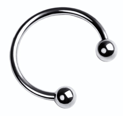 Серебристая подкова на головку пениса (Цвет: серебристый)