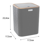 Ведро Fixsen Black Wood, Черный (FX-401-6)