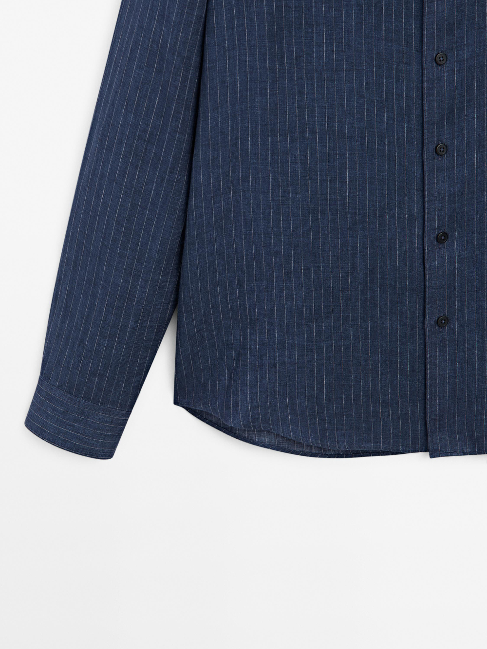 Massimo Dutti Рубашка прямого кроя, темно-синий