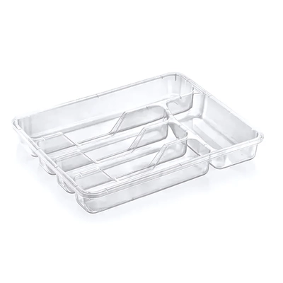 Лоток д/столовых прибор маленький прозрачн.шт